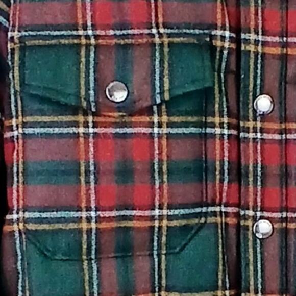 Todd Snyder SZ M Italian Quilted Shirt Jacket Tartan Plaid Green Red NWOT - Picture 5 of 10